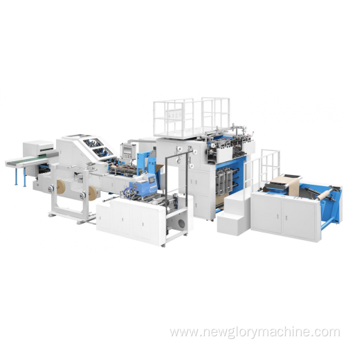 Full automatic bottom paper bag-making machine